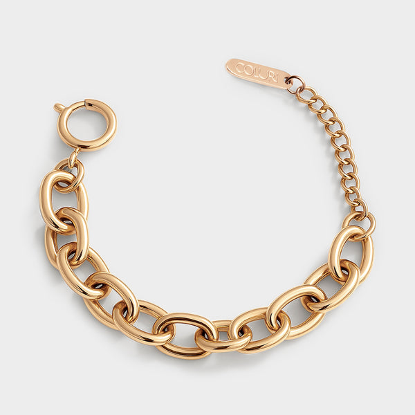 Statement Link Charm Bracelet