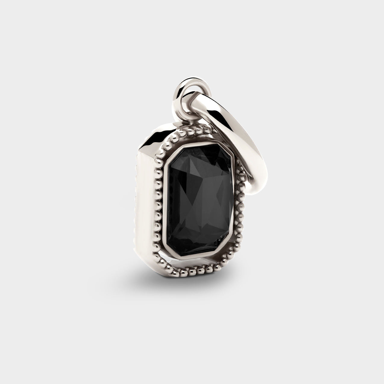 Talisman Charm in Jet Black