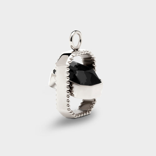 Talisman Charm in Jet Black