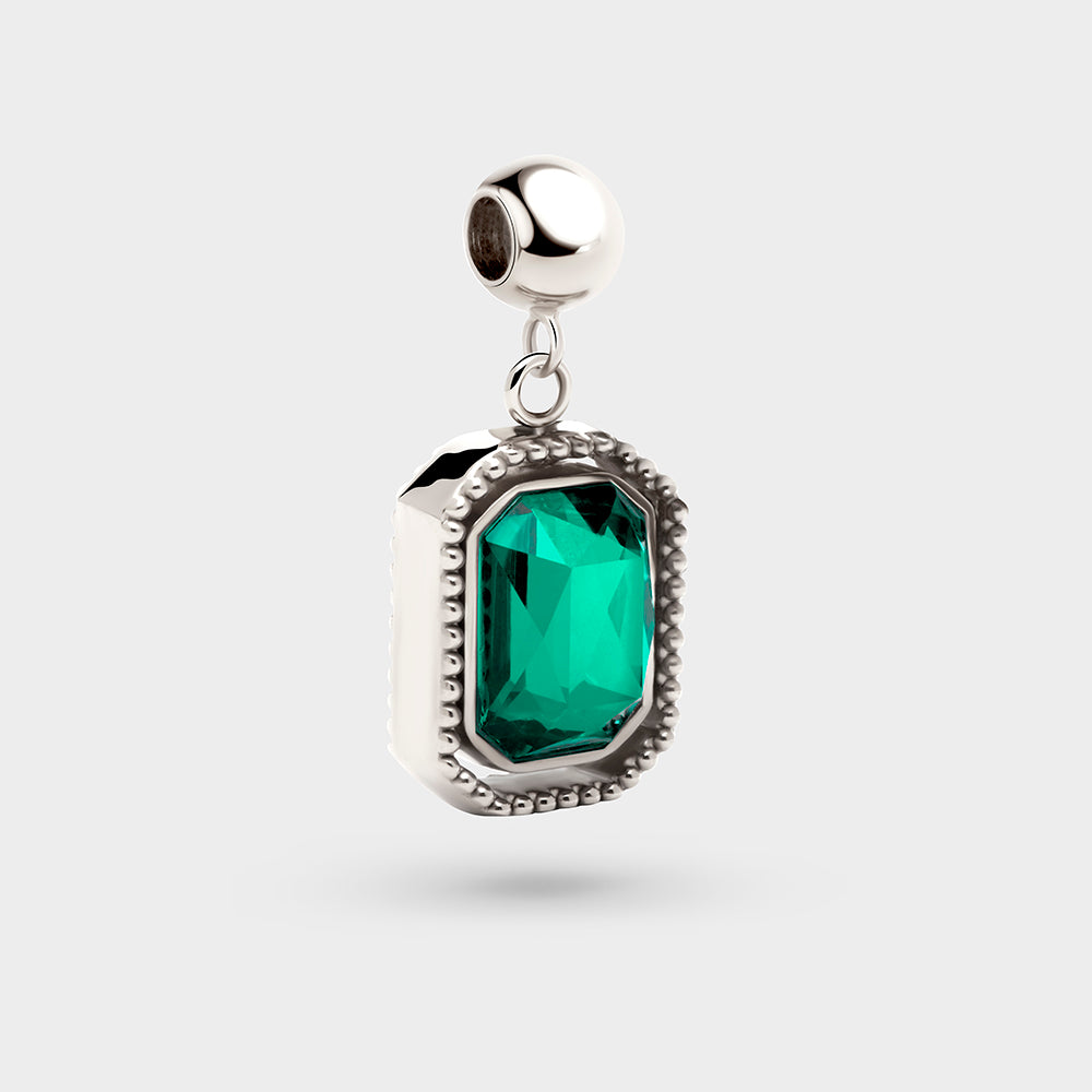 Talisman Charm in Emerald Petite