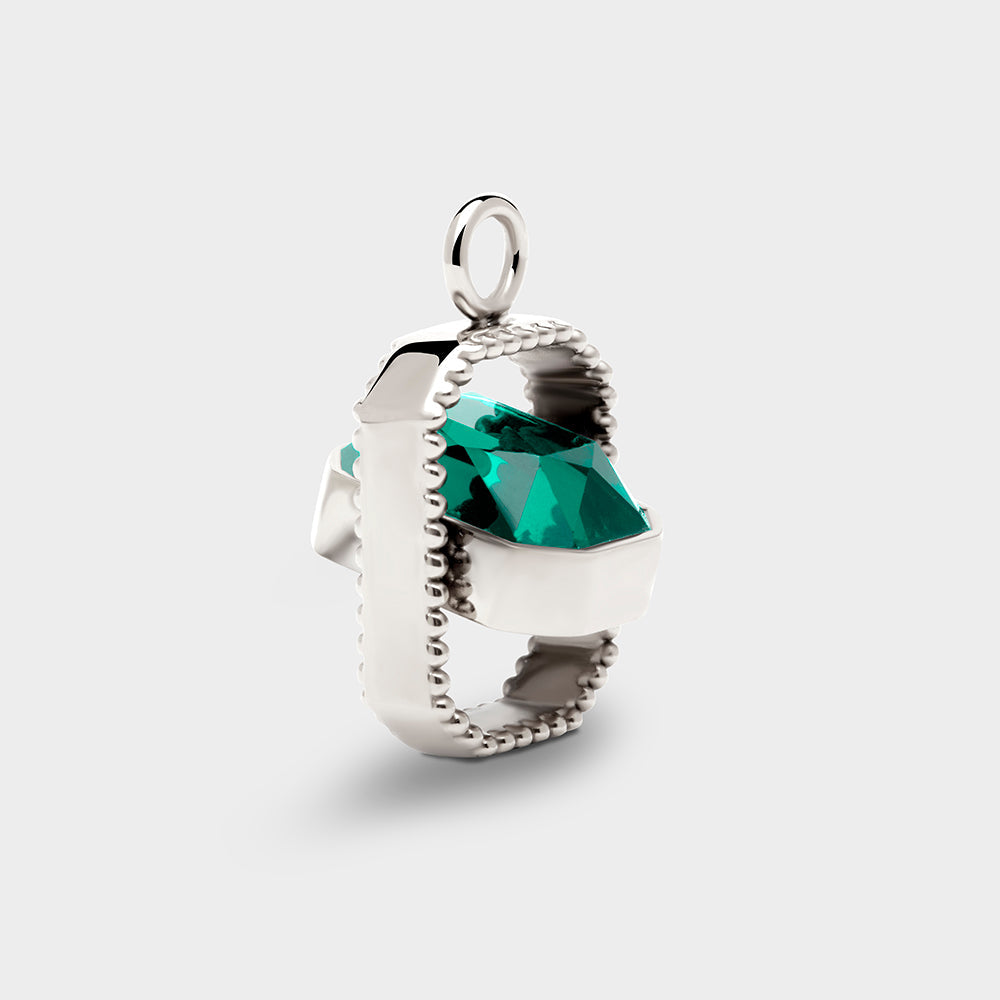 Talisman Charm in Emerald