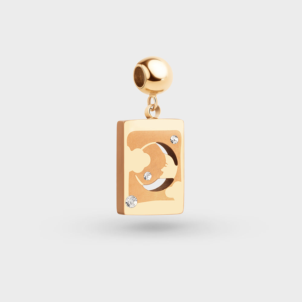 The Moon Tarot Charm Petite