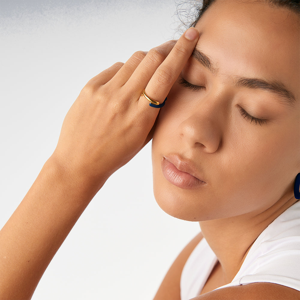 Lorde Hoop Ring in Turquoise