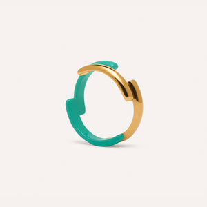 Lorde Hoop Ring in Turquoise