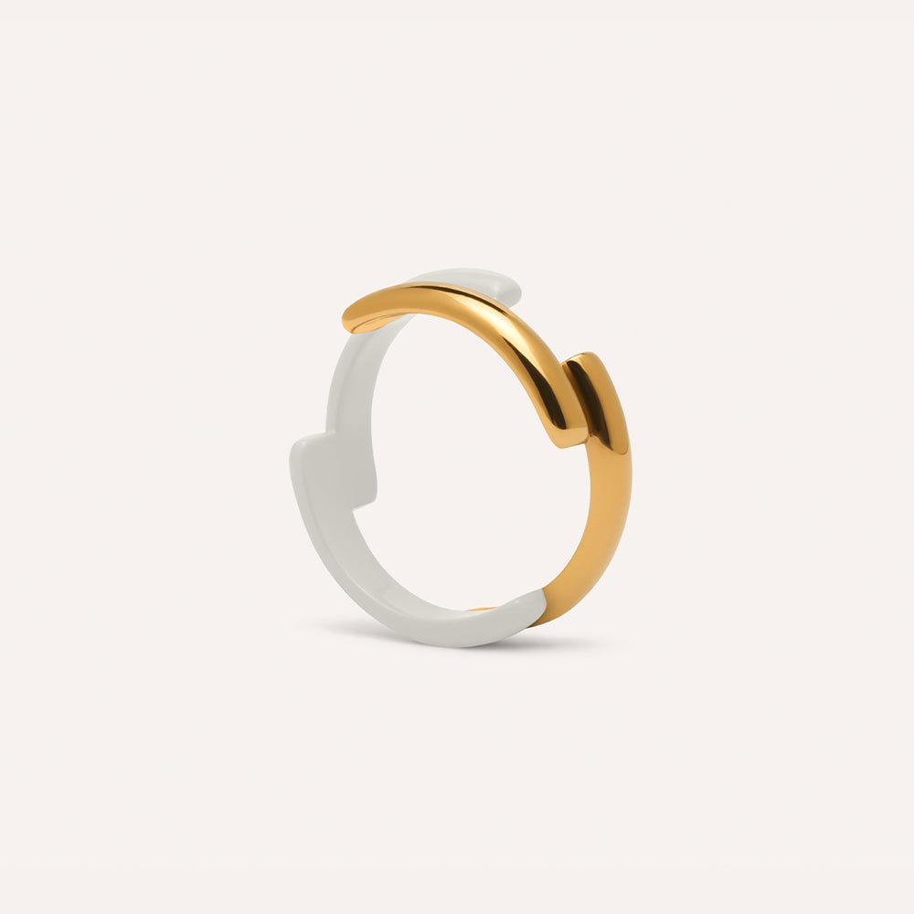 Lorde Hoop Ring in Snow