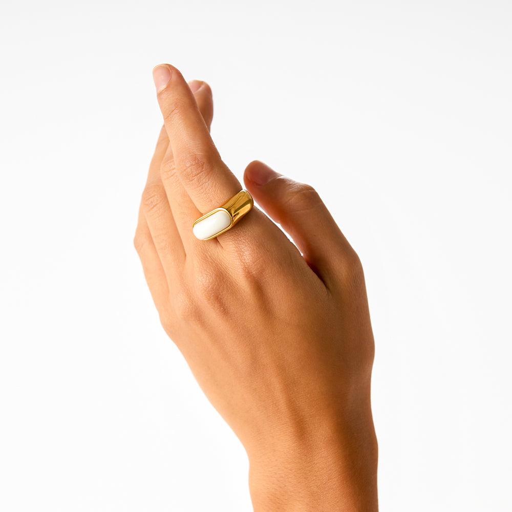 Lorde Statement Ring in Snow