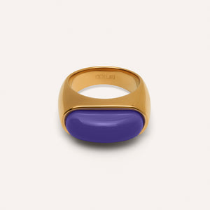 Lorde Statement Ring in Violet