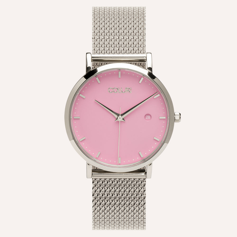 Pink watch with Pink dial