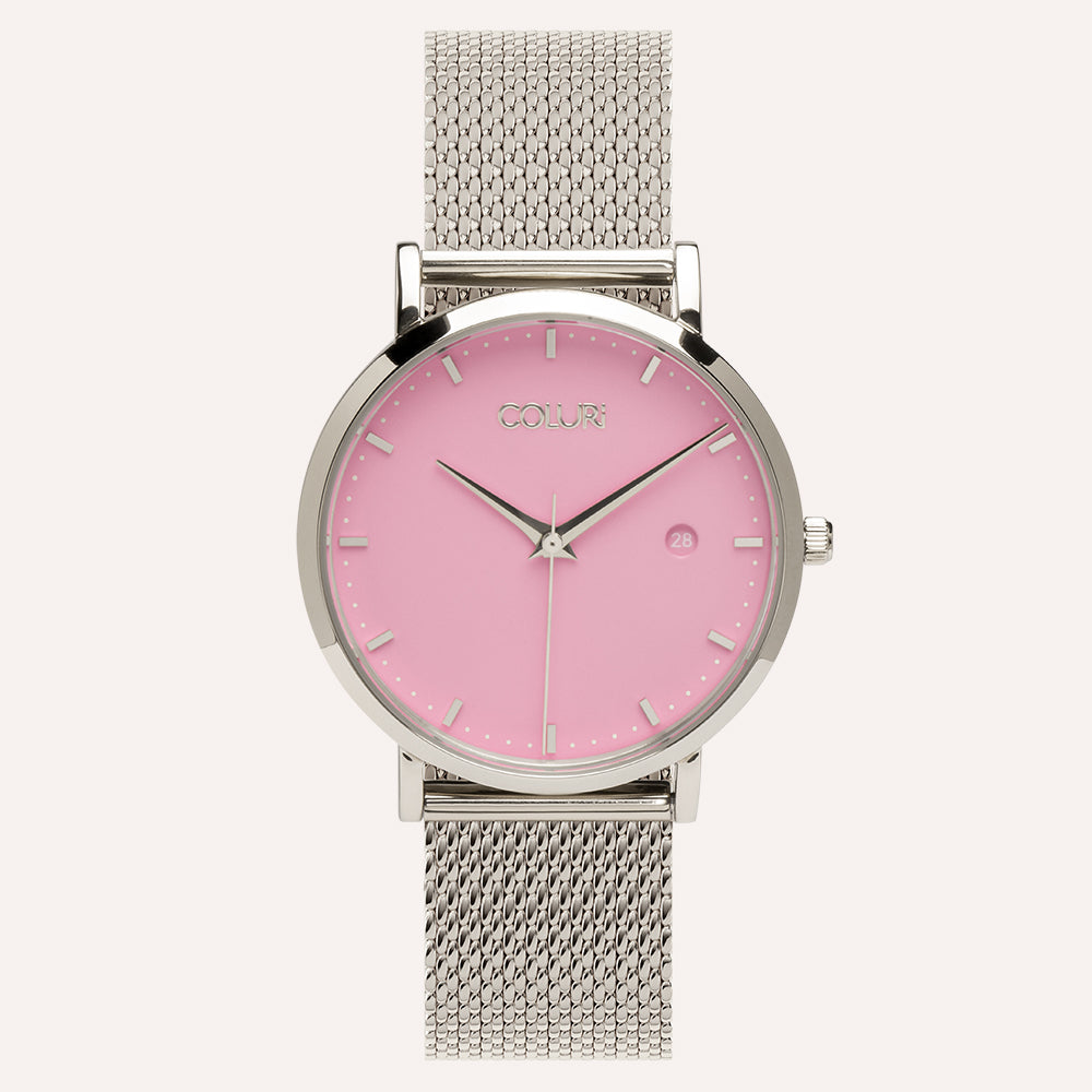 ※お値下げしました【STAR JEWELRY】PINK MESH WATCH STAR JEWELRY】PINK MESH WATCH - 時計オンライン ショッピング 通販