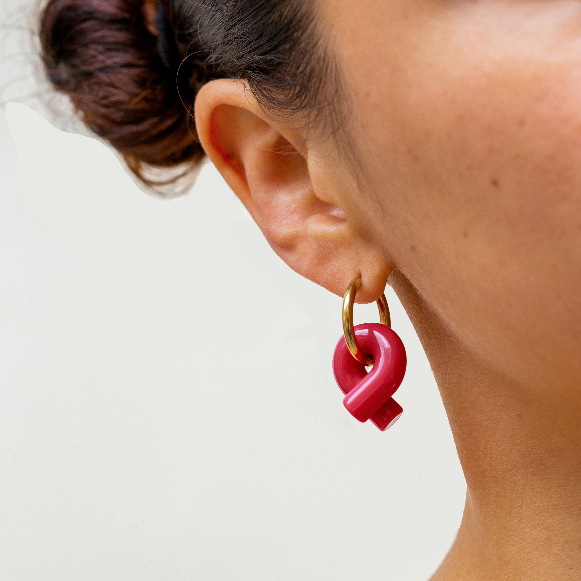 Ogata Tuya Earrings in Snow
