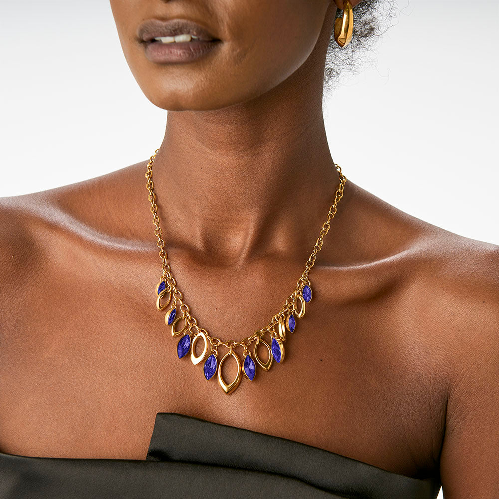 Beauvoir Chandelier Necklace in Violet