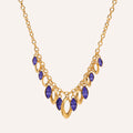 Beauvoir Chandelier Necklace in Violet