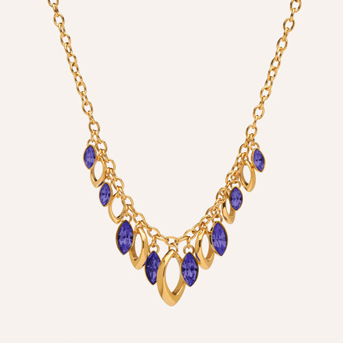 Beauvoir Chandelier Necklace in Violet