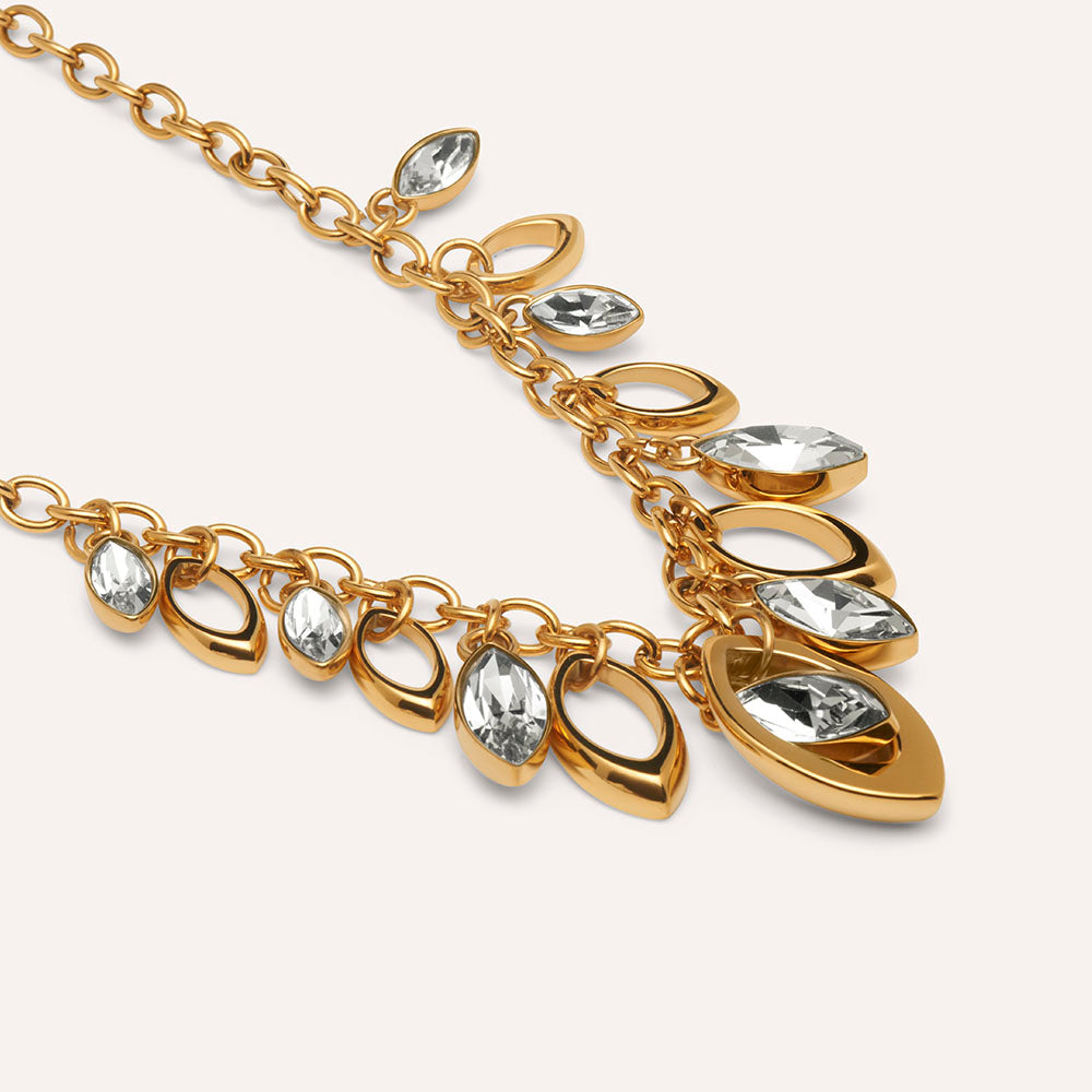 Beauvoir Chandelier Necklace in Snow
