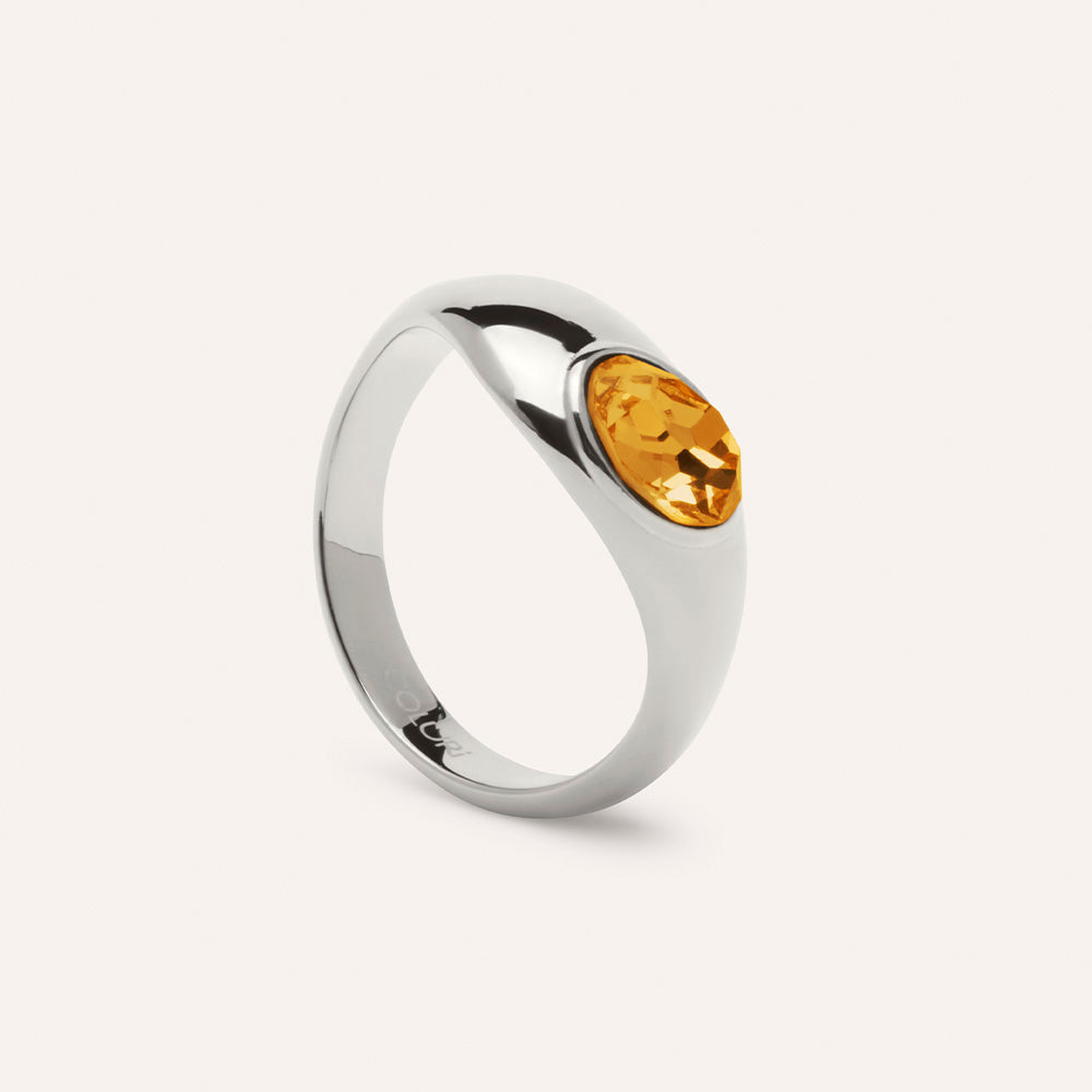 Angelou Statement Ring in Saffron