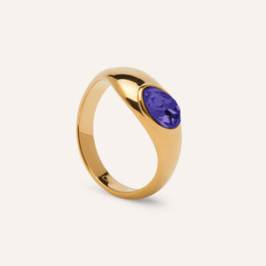 Angelou Statement Ring in Violet