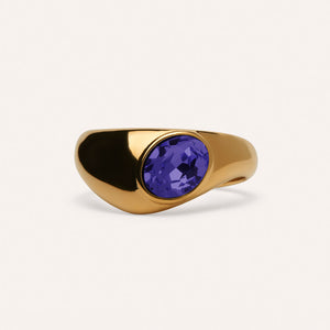 Angelou Statement Ring in Violet