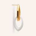 Beauvoir Statement Earrings in Snow