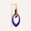Beauvoir Statement Earrings in Violet