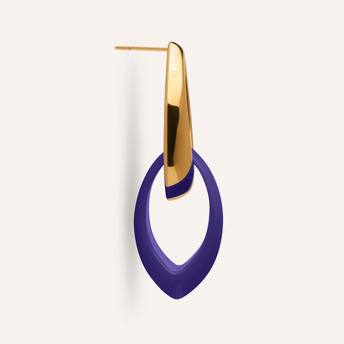 Beauvoir Statement Earrings in Violet