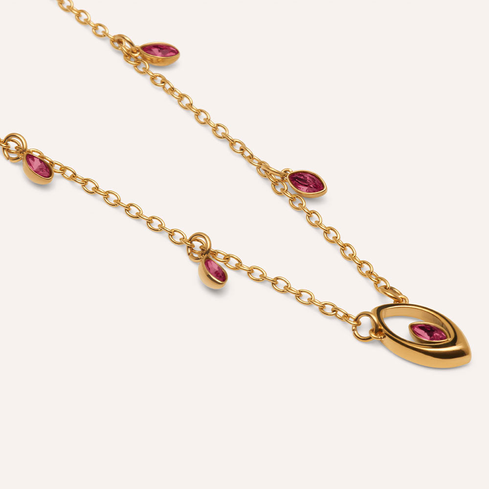 Beauvoir Necklace in Scarlet