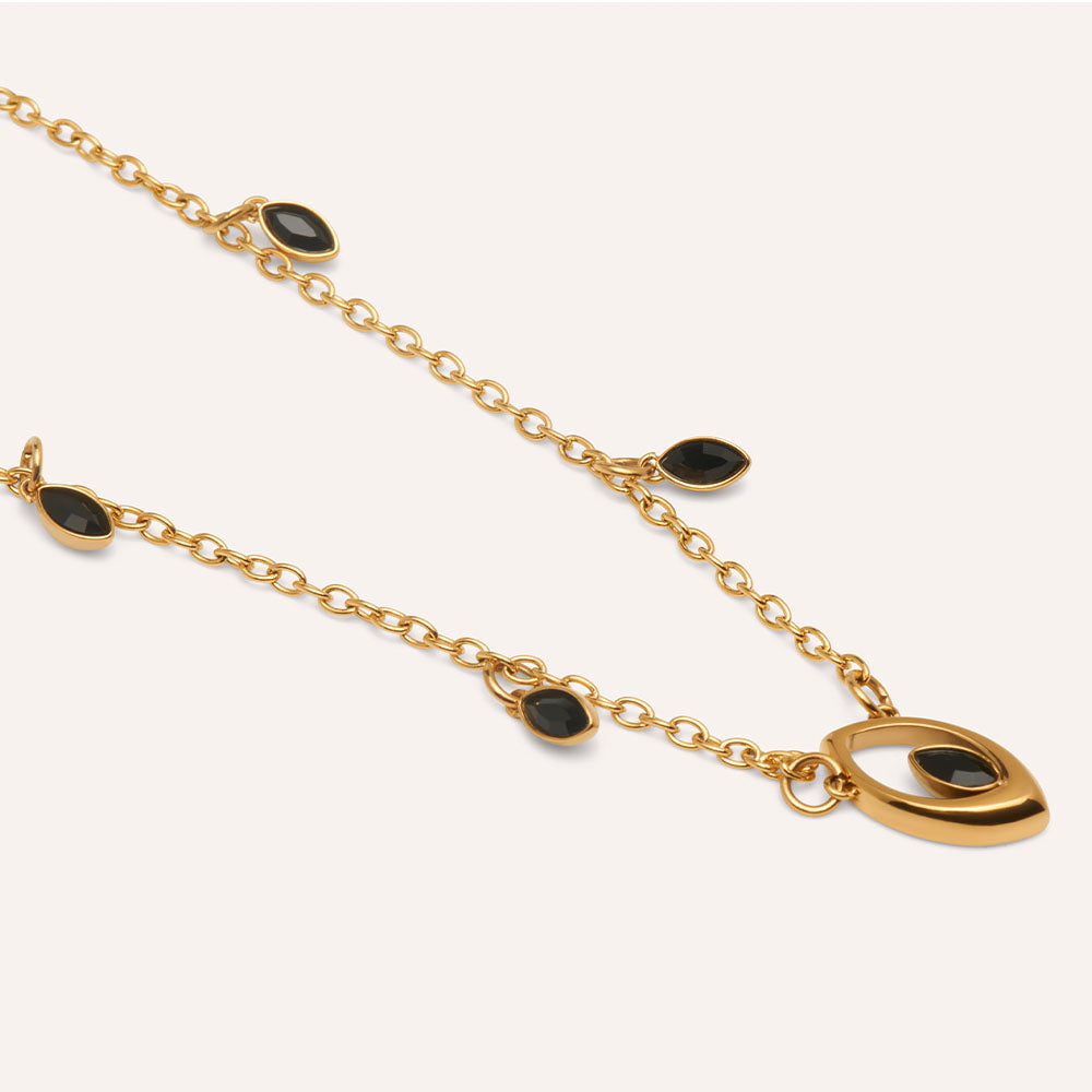 Beauvoir Necklace in Jet Black