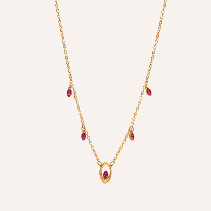 Beauvoir Necklace in Scarlet