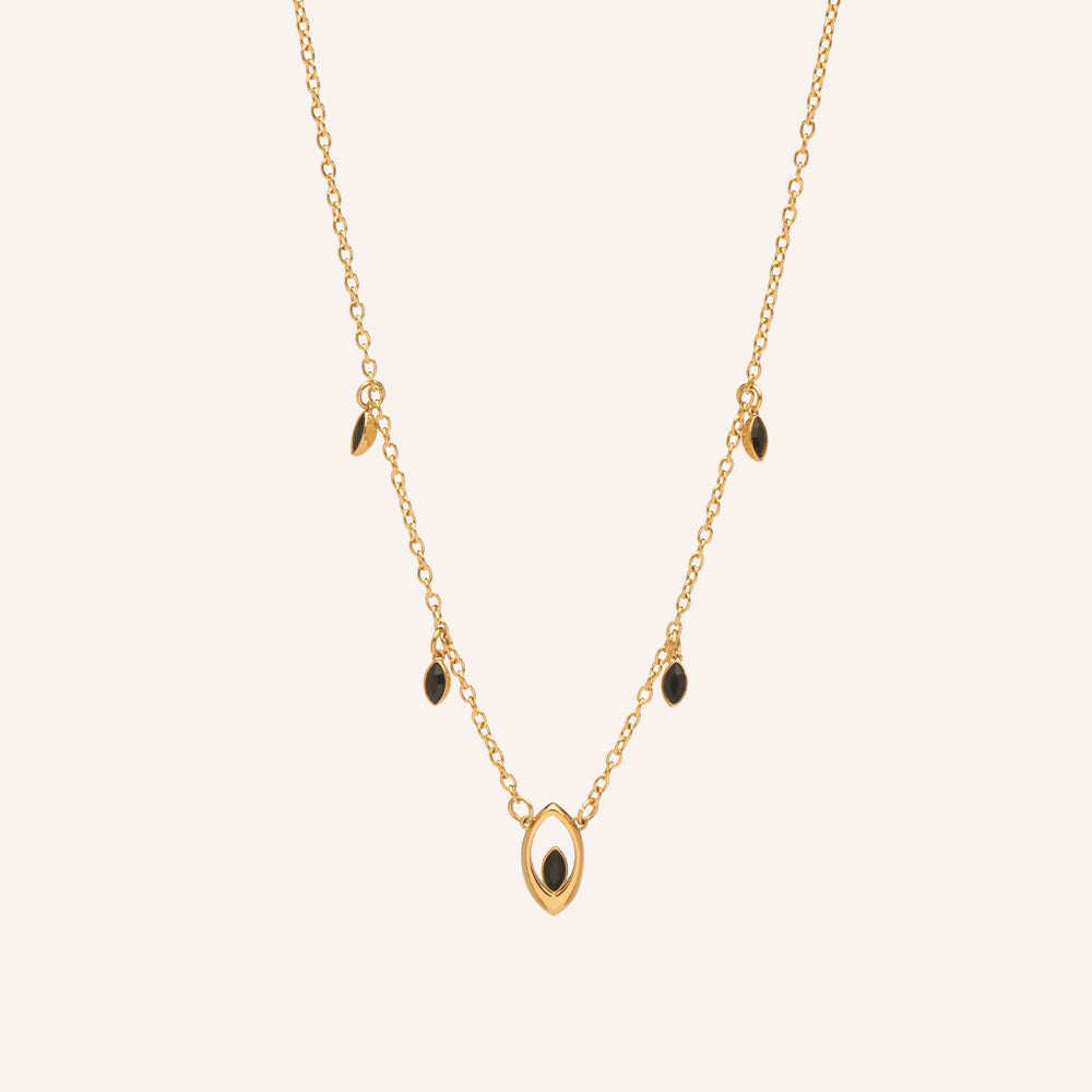 Beauvoir Necklace in Jet Black