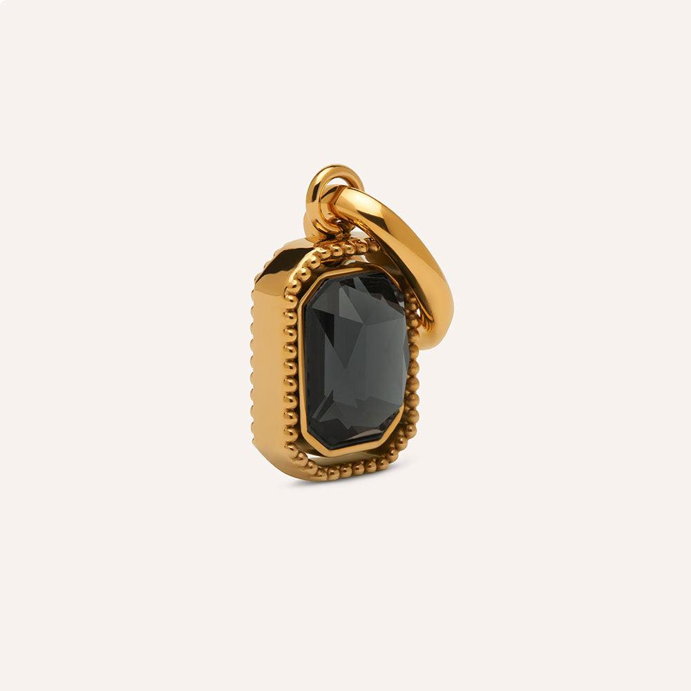 Talisman Charm in Jet Black