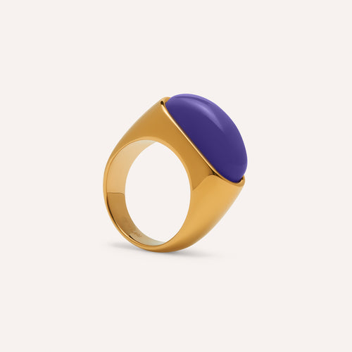 Lorde Statement Ring in Violet