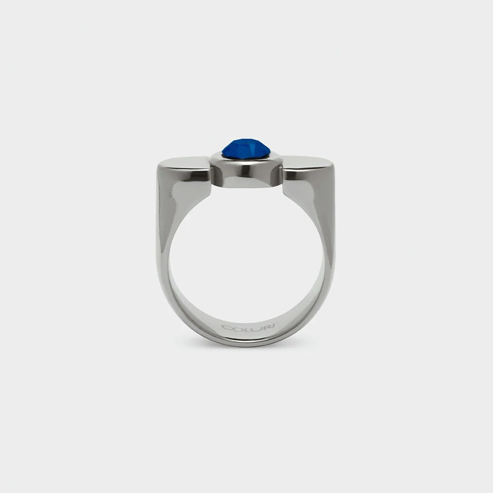 Lorde Solitary Ring in Navy – Coluri