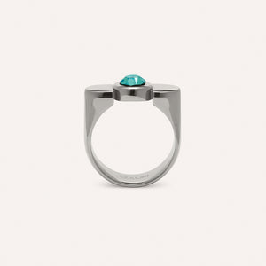 Lorde Solitary Ring in Turquoise