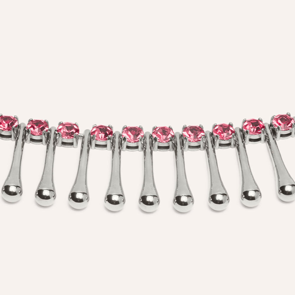 Montessori Statement Necklace In Rose