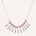 Montessori Statement Necklace In Rose