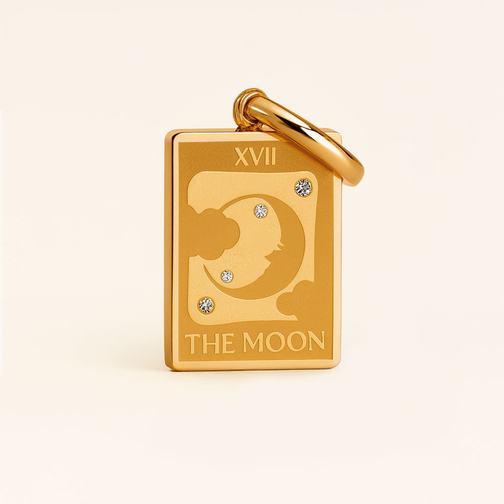 The Moon Tarot Charm