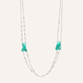Ogata Twin Tuya Necklace in Turquoise