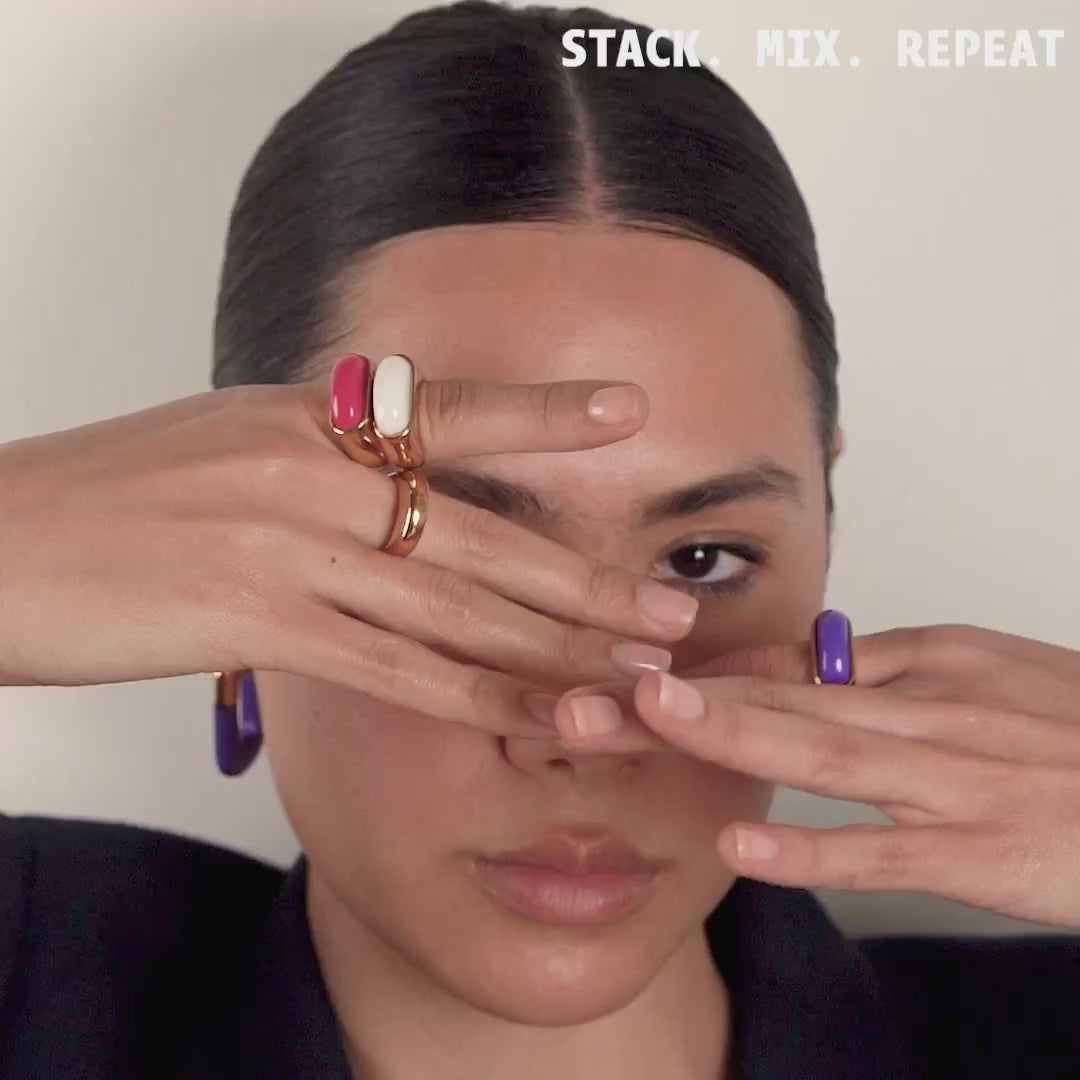 Lorde Statement Ring in Snow
