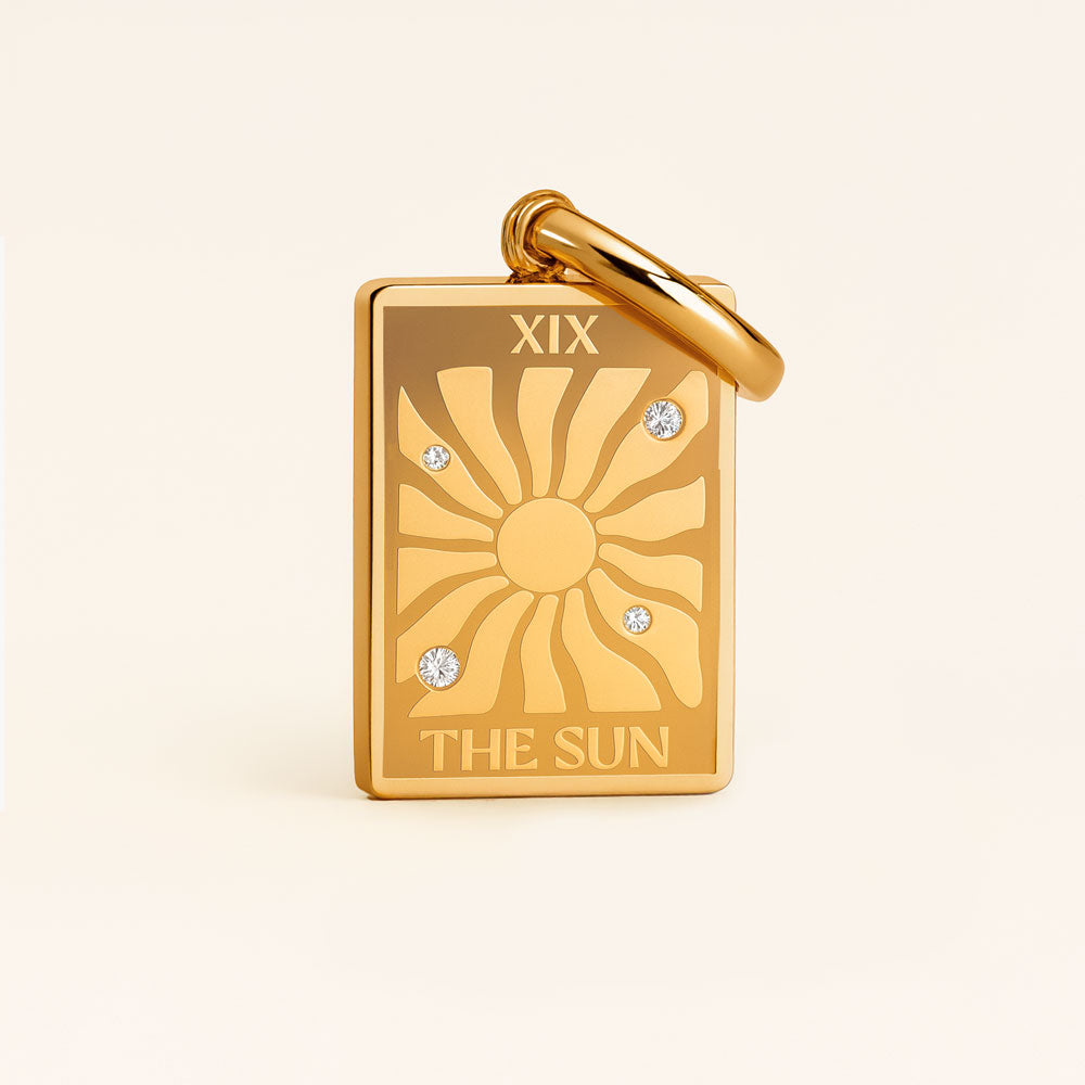 The Sun Tarot Charm